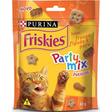 Friskies Party Mix Petisco Gatos Ad Fgo, Fígado E Peru 40g