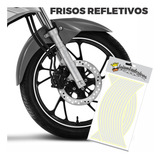 Friso Adesivo Curvo 5mm Refletivo Roda Moto Carro Honda