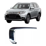 Friso Central Moldura Farol Parachoque Outlander 2016 2017