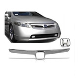 Friso Grade Dianteira New Civic + Emblema 2006/2008 Cromado