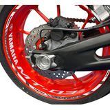 Friso + Interno Adesivo Refletivo D6 Roda Moto Yamaha Mt 03