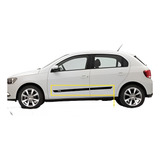 Friso Lateral Borrachão Vw Gol G5 G6 G7 2009 Á 2018 Kit 4pçs
