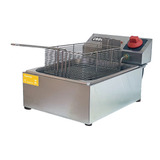Fritadeira Elétrica De Mesa 1 Cuba 3,5 Litros Fb1d Croydon Cor Inox Frequência 60 Hz 220v