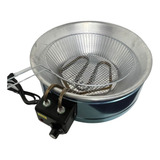 Fritadeira Elétrica Inox Tacho 10l C/ Termostato 110 Ou 220v