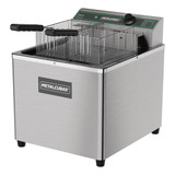 Fritadeira Industrial Elétrica Metalcubas Foe 15 M 15l Aço Inoxidável 220v