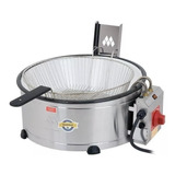 Fritadeira Tacho Elétrico Marchesoni 7,5 Litros - Qualidade! Cor Prata 127v