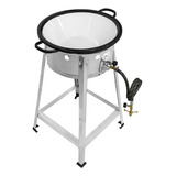 Fritador A Gás 5 L Inox Tacho 14 Pastel Batata Frita Salgado Frequência Fritador Pasteleiro A Gás N14 Aço Inox 5 L Industrial A Gás (botijão)