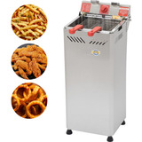 Fritador Elétrica Industrial Gabinete 25 Litros Água E Óleo