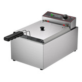 Fritador Potent Inox Elétrico 5l Frce5 Metalcubas 220v Tampa
