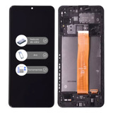 Frontal Tela Display Touch P/ A12 A125 Aro + Película + Kit