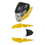 Frontal+farol+rabeta Titan 150 Vermelho Metálico 2011/2012
