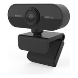 Full Hd 1080p Webcam Usb Mini Câmera De Visão 360º Microfone Cor Preto