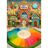 Fundo Fotografico Tecido 170x120 Carnaval Pet 3d Cor Colorido Desenho Impresso Carnaval Pet 01