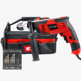 Furadeira De Impacto Einhell 900w 13mm Tc-id 1000 220v + Kit Cor Vermelho Frequência 50/60hz