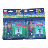 Futebol 4 Estatuetas Mini Craque Barcelona Ronaldo Giovanni