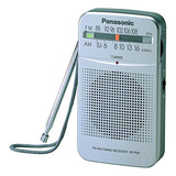 Fw Rádio De Bolso Panasonic Rf-p50d Am/fm Prateado Rf-p50d
