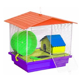 Gaiola Para Hamster Topolino Completa C/ Telhado+casa+roda