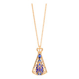 Gargantilha N S Aparecida Zirc. Cristal Rommanel 532517 Vb