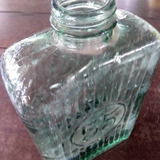 Garrafa Antiga De Água Em Vidrão Verde