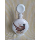 Garrafa Antiga Opalina Coleção Field Birds Faisão 1969