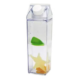 Garrafa De Acrilico Leite Suco Resistente 500ml Transparente