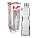Garrafa De Vidro H2o 1 Litro Quadrada Euro Home