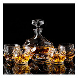 Garrafa Decanter Whisky Licoreira Conjunto Com 6 Copos