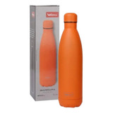 Garrafa Inox Squeeze Laranja Água Treino Escolar Portátil