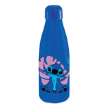 Garrafa Pet Paris De Água Disney Stitch Azul 600 Ml Novidade