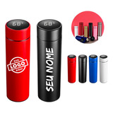 Garrafa Térmica Em Aço Inox Personalizada Led Digital 500ml