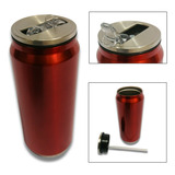 Garrafa Termica Inox Agua 425ml Cantil Suco Squeeze Canudo Cor Vermelho