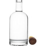 Garrafa Vidro 750ml Luxo Whisky Bar Decoração Licor Drink 