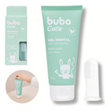 Gel Pasta Dental Sem Fluor Infantil Bebe Escova Massageadora
