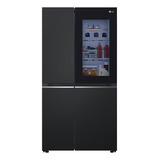 Geladeira Smart LG Inverter Side By Side Instaview 647 Litros Cor Black Inox 110v