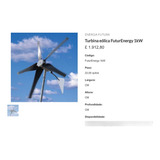 Gerador Turbina Eólica Futurenergy 1kw 48v