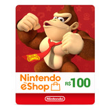 Gift Card Digital Nintendo Eshop R$100 Envio Flash