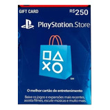 Gift Card Digital Playstation Store R$250 Br