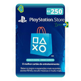 Gift Card Playstation Cartao Psn Br R$ 250 Reais