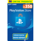 Gift Card Playstation Cartao Psn Br R$ 350 Reais