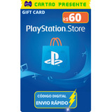 Gift Card Playstation Cartao Psn Br R$ 60 Reais