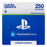 Gift Card Psn Playstation Ps4 Ps5 Cartao R$ 250 Reais Br