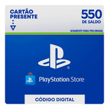 Gift Card Psn Playstation Ps4 Ps5 Cartao R$ 550 Reais Br