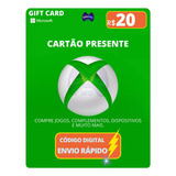 Gift Card Xbox Cartão Presente Microsoft Live R$ 20 Reais