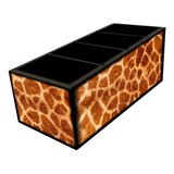 Girafa - Coleção Animais - Porta Controle Madeira 4 Espaços