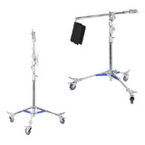 Girafa De Iluminação Crane Ls-m6 Inox Estúdio Fotográfico 4m