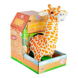 Girafa De Pelucia Girafinha Feliz Anda Com Som 23 Cm - Caa T