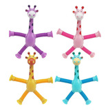 Girafas Pop It Tubo Estica Gruda Puxa Montessori 4 Unidades