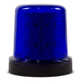 Giroflex Giroled Azul 64 Leds 6 Efeitos 12v Led 6 Efeito Luz Carro Moto Baú Polícia Bombeiro Emergência Monitoramento