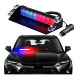 Giroflex Led Strobo Parabrisa Azul Vermelho Viatura Policia
