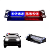 Giroflex Led Strobo Parabrisa Azul Vermelho Viatura Policia